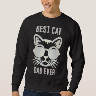 Sudadera Hombres Vintage Mejor Papá Gato Retro Para Papi Ga