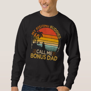 Sudadera Hombres Vintage Mi Pescador Llama Al Bono Papá Gra