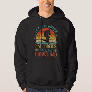 Sudadera Hombres Vintage My Ski Buddies Me Llama Bonus Dad 