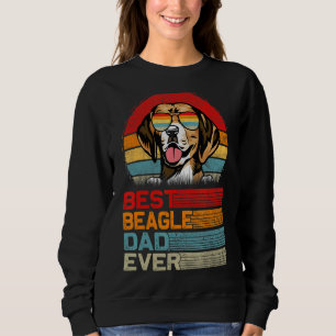 Sudadera Hombres Vintage Retro Mejor Beagle Papá Nunca Padr