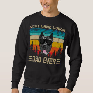 Sudadera Hombres Vintage Retro Mejor Caña Corso Papa Nunca