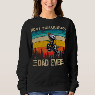 Sudadera Hombres Vintage Retro Mejor Padre Motocross