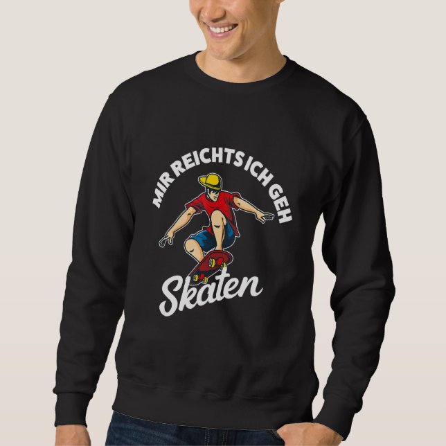 Sudadera Hombres, voy a patinar (Anverso)