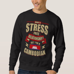 Sudadera Hombres y mujeres camboyanos orgullosos de la band