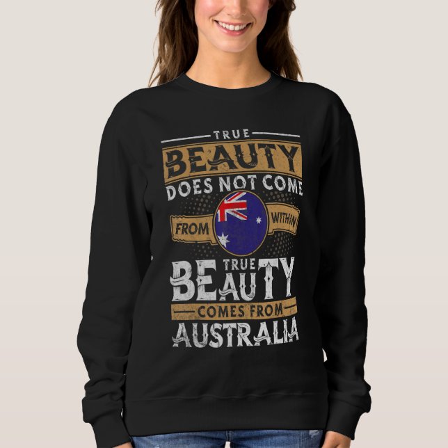 Sudadera Hombres Y Mujeres Camisas Australianas (Anverso)