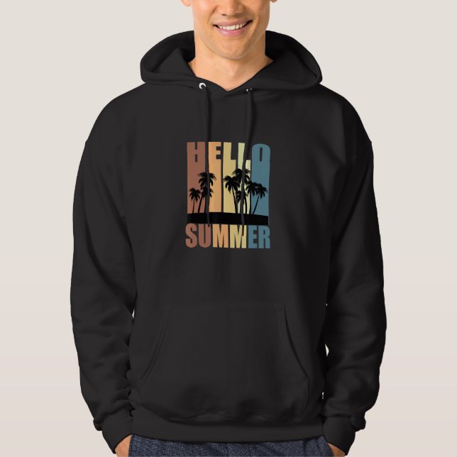 Sudadera Hombres Y Mujeres Hola Summer Beach Vacation Vest  (Anverso)