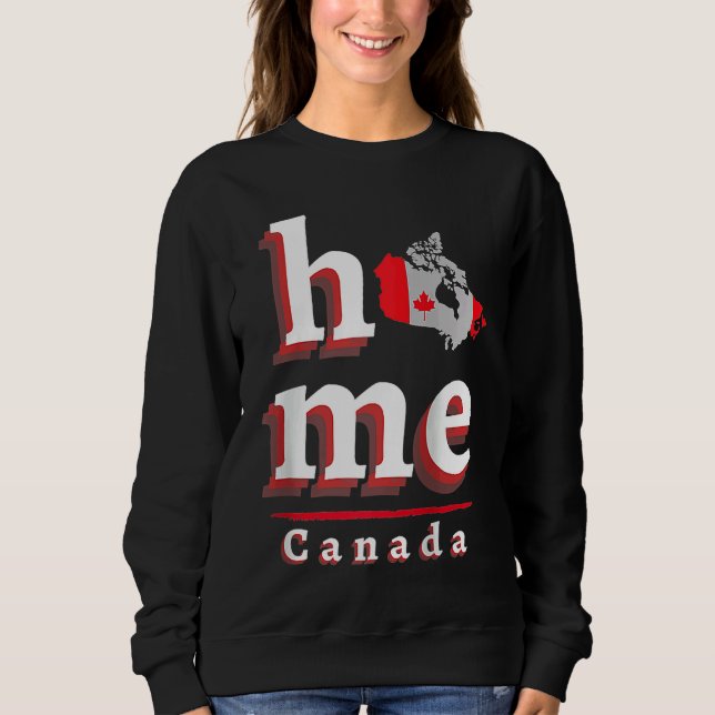 Sudadera Home Canada for Men Women Kids Canadian Raglan Bas (Anverso)