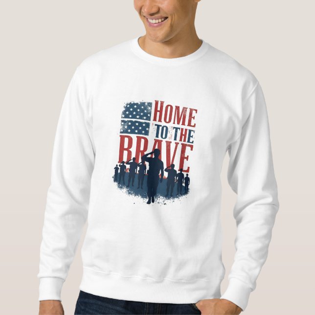 Sudadera Home of the Brave Salute Tee (Anverso)