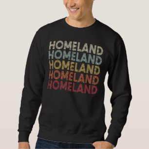 Sudadera Homeland California Homeland CA Retro Vintage Text