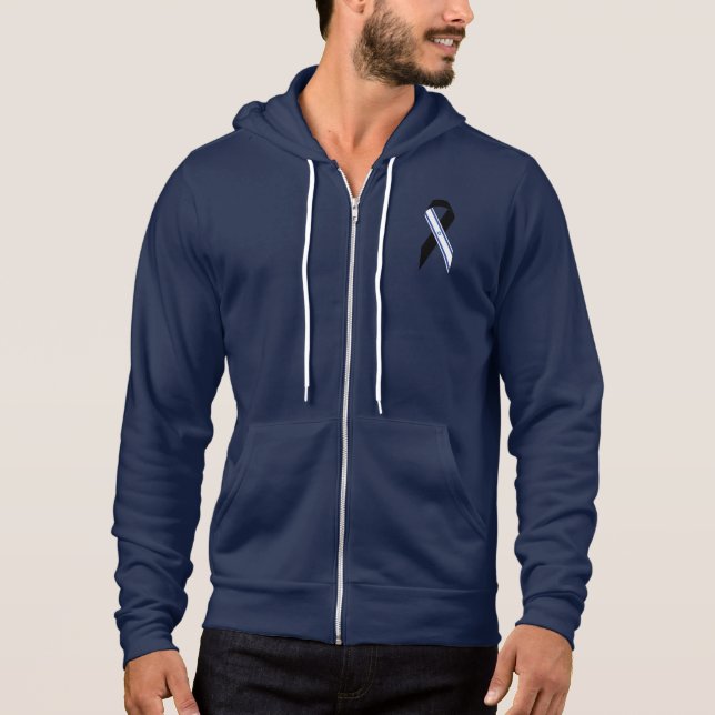 Sudadera Homenaje a la bandera negra de Israel (Anverso)