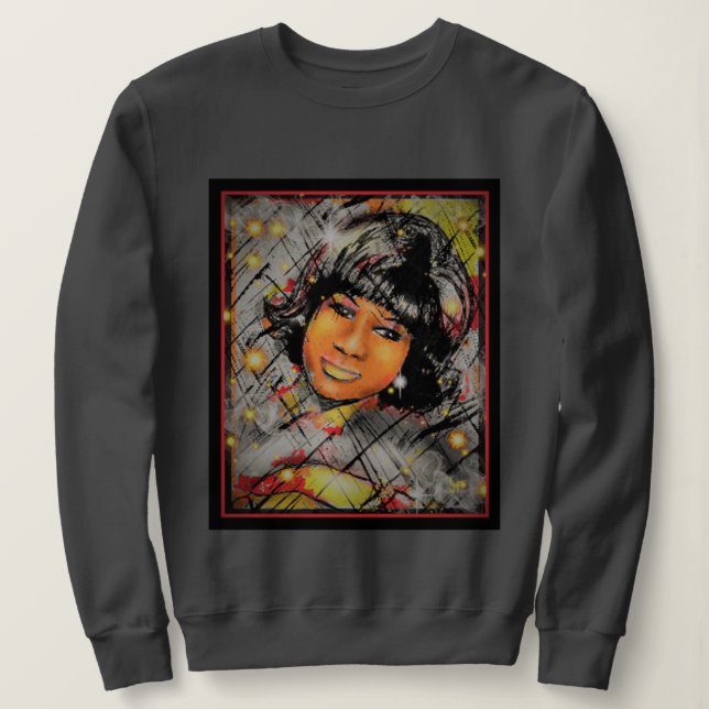 Sudadera Homenaje a la Reina del Alma (Anverso del diseño)