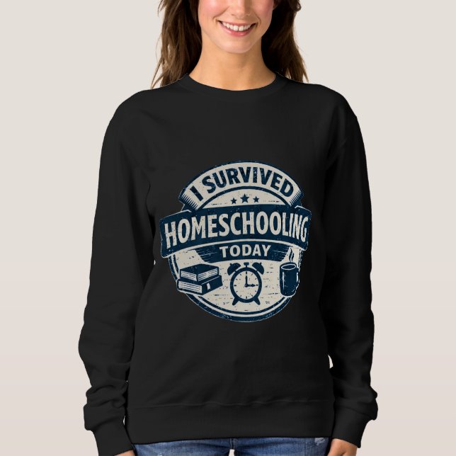 Sudadera Homeschooling Survival Sweatshirt (Anverso)