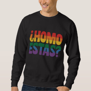 Sudadera Homo Estas Divertido Español Mexicano Aliado Gay L
