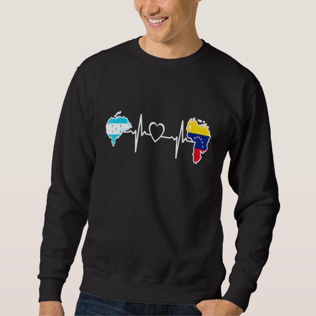 Sudadera Honduras Venezuela Flag Honduran Venezuelan Heartb (Anverso)