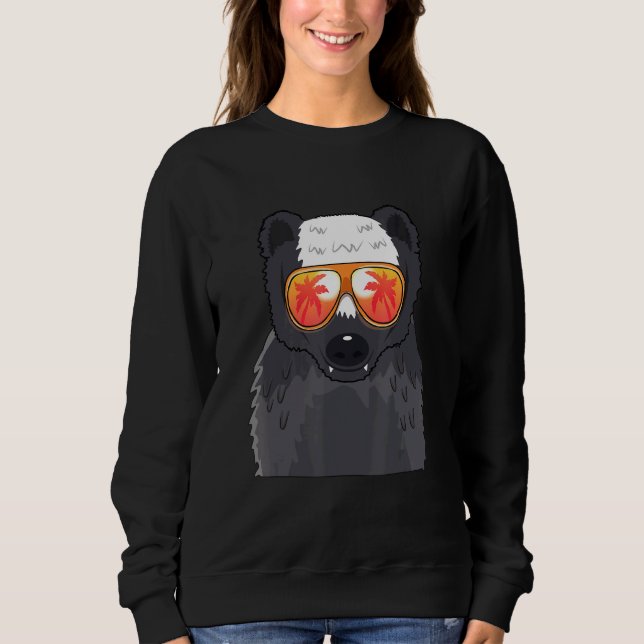 Sudadera Honey Badger Gafas de sol Playa Fiesta de verano H (Anverso)
