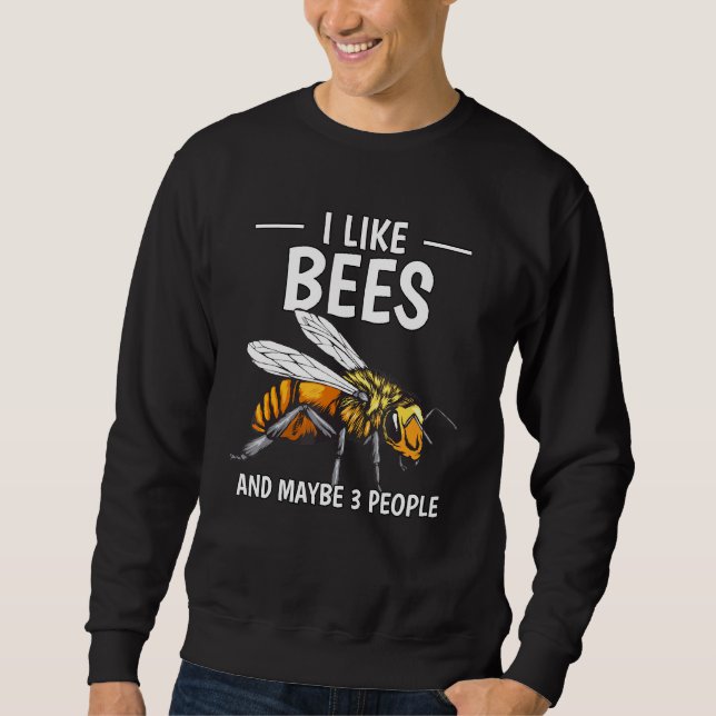 Sudadera Honey Bee Beekeeper Cita Que Me Gustan Las Abejas  (Anverso)