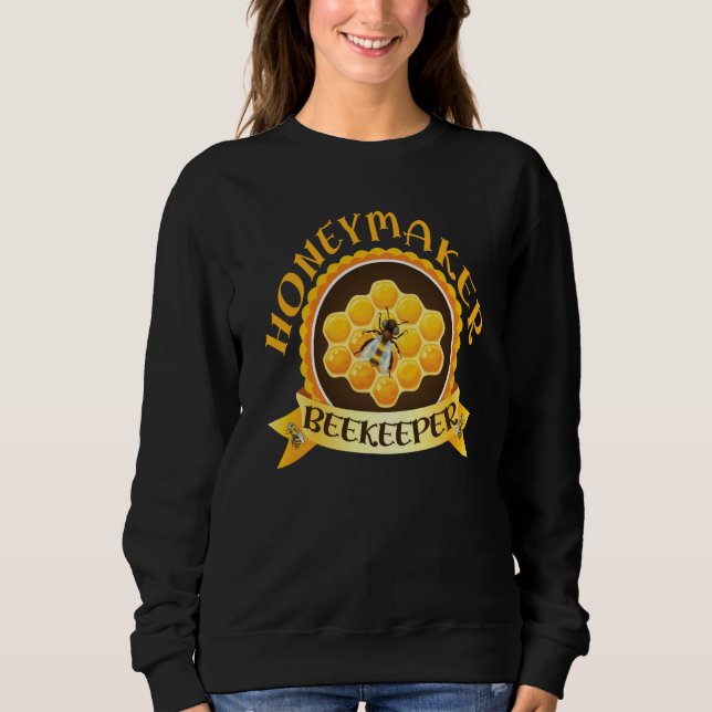 Sudadera Honey Maker Beekeeper Humorous Honey Beekeeping Qu (Anverso)