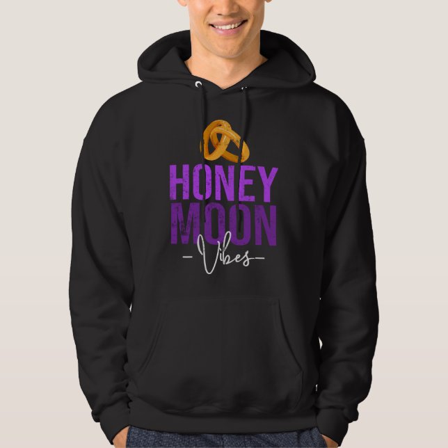 Sudadera Honey Moonin Couples Wedding Just Married Matching (Anverso)