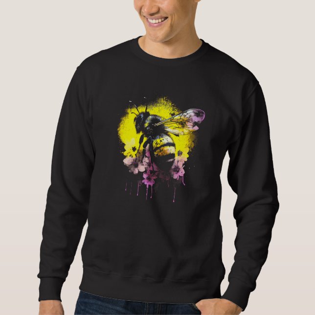 Sudadera Honeybee and bumble bee for American hive beekeepe (Anverso)