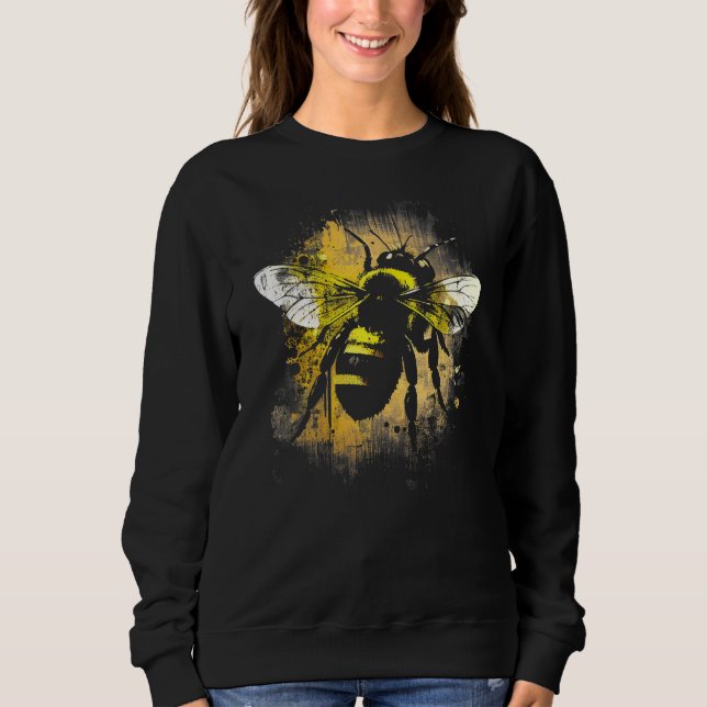 Sudadera Honeybee and bumble bee for American hive beekeepe (Anverso)