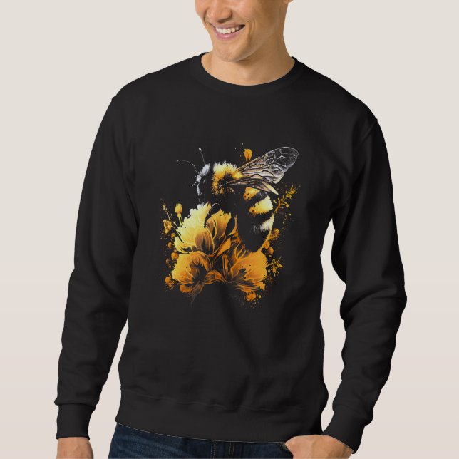 Sudadera Honeybee and bumble bee for American hive beekeepe (Anverso)