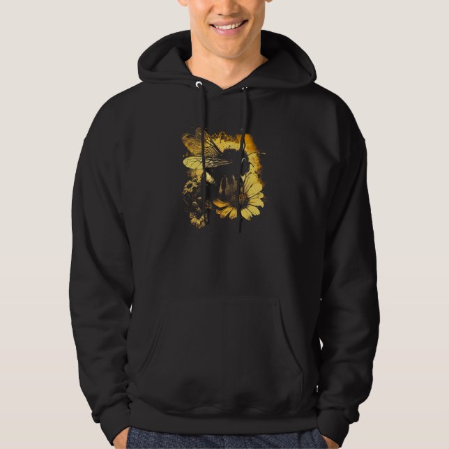 Sudadera Honeybee and bumble bee for American hive beekeepe (Anverso)