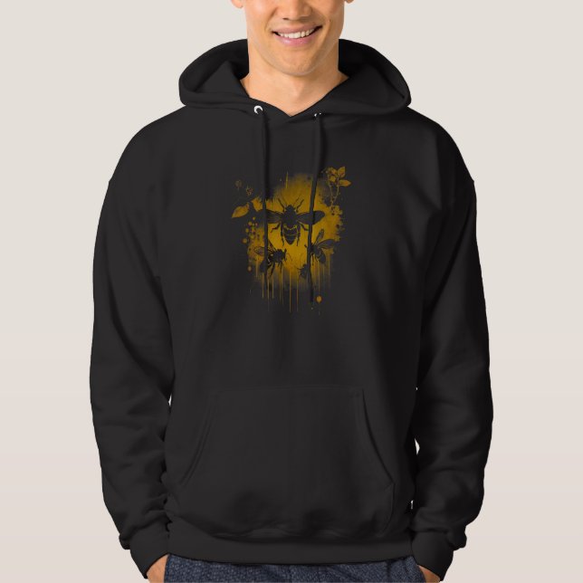 Sudadera Honeybee and bumble bee for American hive beekeepe (Anverso)