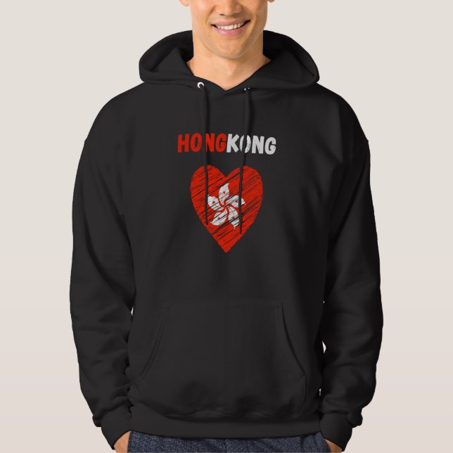Sudadera Hong Kong Flag Holiday Hong Kong Heart Hongkonger  (Anverso)