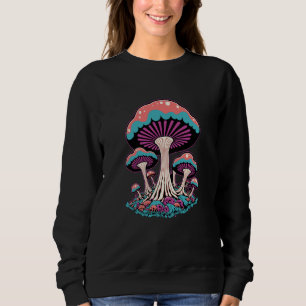 Sudadera Hongos Goblincore Jardín de cráneos góticos Hongo