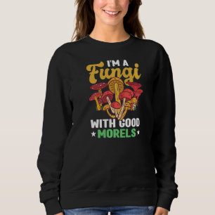 Sudadera Hongos hongos Micelio Toadstool Mycology Morel F