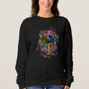 Sudadera Hongos Mágicos Psilocibina Tie Dye Gráfico