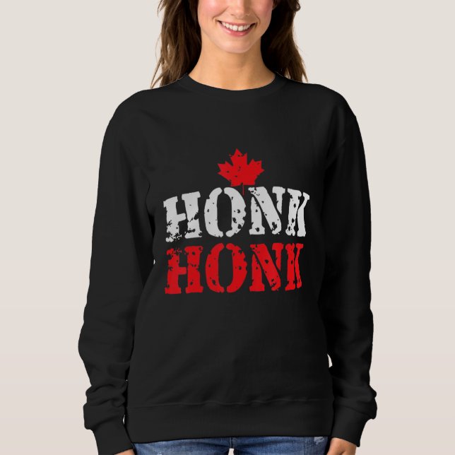 Sudadera Honk Honk Camioneros Canadienses Gobernan Canada V (Anverso)