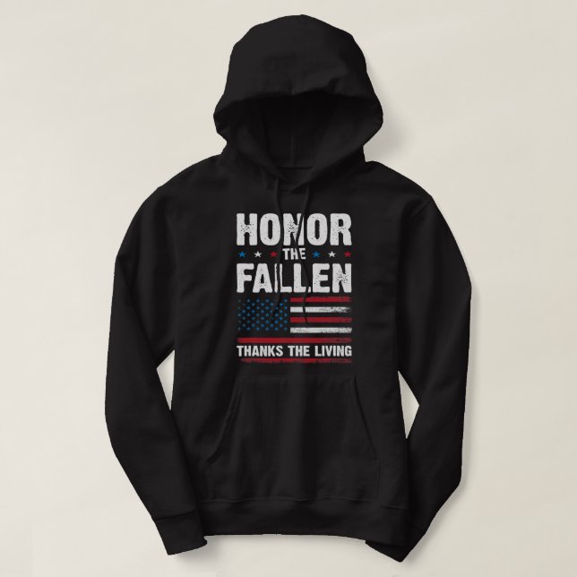 Sudadera Honor a los caídos gracias al Día de los Veteranos (Diseño del anverso)