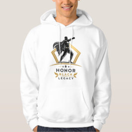 Sudadera Honor Black Legacy Minimal Hoodie – Gold & Black S