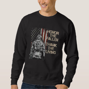 Sudadera Honor The Fallen Gracias A La Bandera Estadouniden