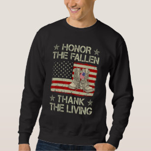 Sudadera Honor The Fallen Gracias A Living Veterans Day Com