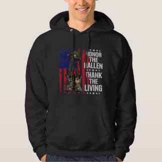 Sudadera Honor The Fallen Gracias A Living Veterans Day Fla