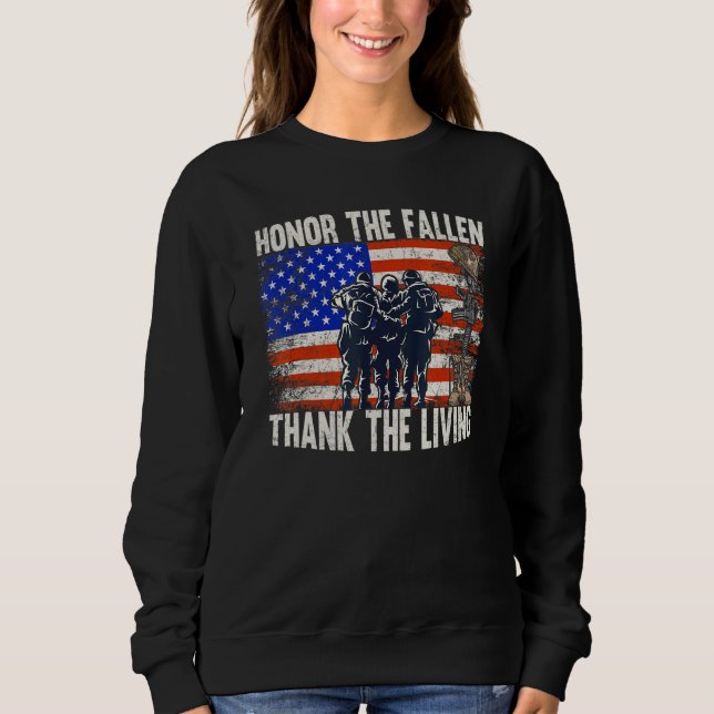 Sudadera Honor The Fallen Gracias Por La Memoria De La Band (Anverso)