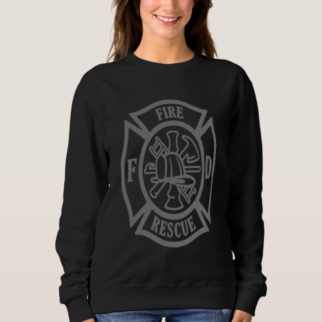 Sudadera Honory Coraje Bombero Departamento de Bomberos Cam (Anverso)