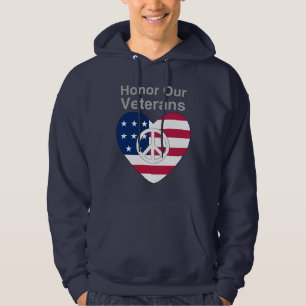 Sudadera Honrar a nuestros veteranos con una camiseta de co