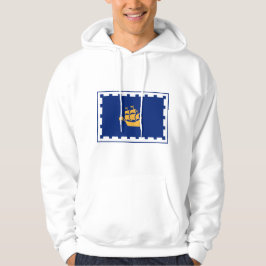 Sudadera Hooded Sweatshirt with Flag of Quebec City, Canada