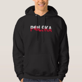 Sudadera Hoodie básico de la bandera polaca
