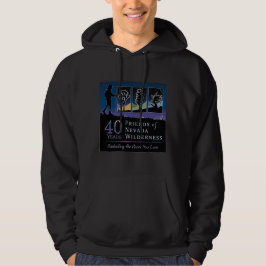 Sudadera Hoodie básico (Logo del 40° cielo oscuro)