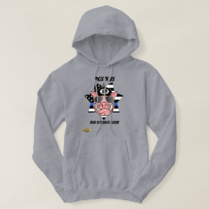 Sudadera hoodie "cerdos nos r" "equipo de tocino de la líne