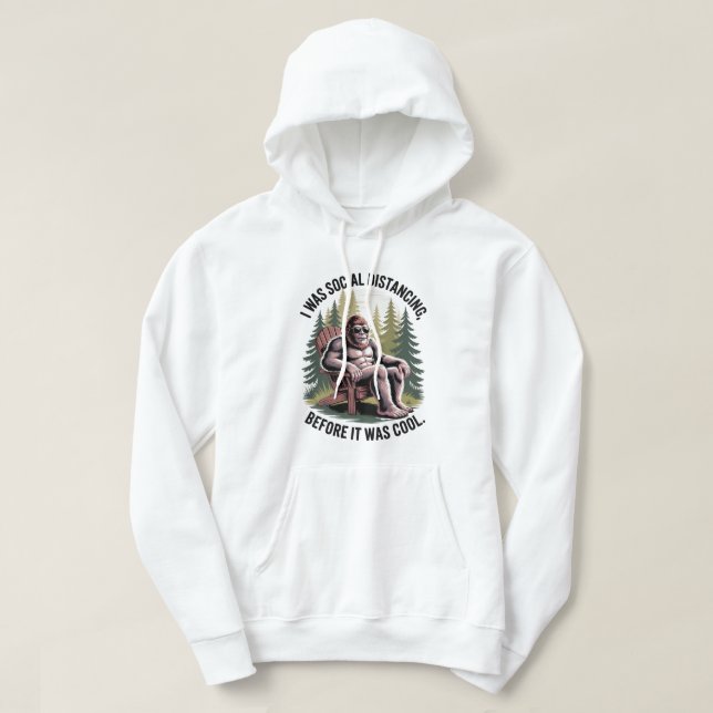 Sudadera Hoodie, Chiste de Distancia Social, divertida y di (Diseño del anverso)