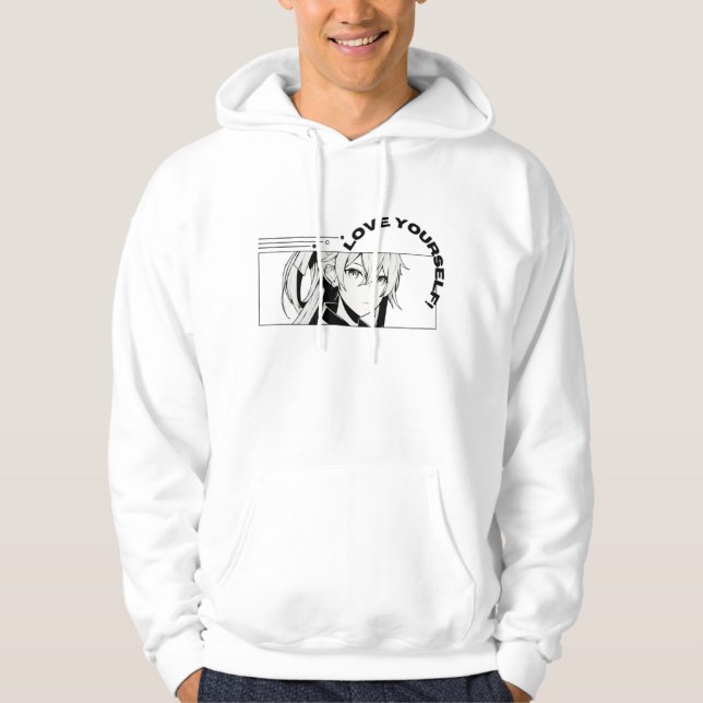 Sudadera Hoodie clásico del Unisex blanco - Confort inagota (Anverso)