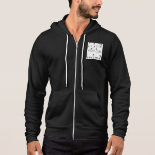 Sudadera Hoodie con cremallera con diagramas de conmutador