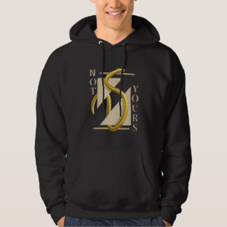 Sudadera Hoodie con diseño de serpiente dorada "no tuyo"