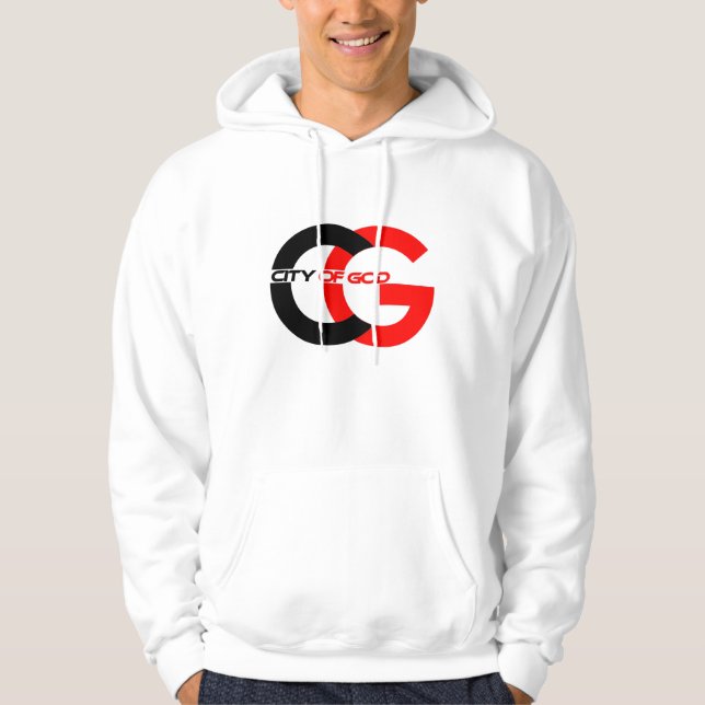 Sudadera Hoodie con el logotipo de la ciudad de Dios (Anverso)