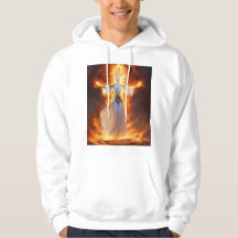 Hoodie con mujeres de fuego impreso